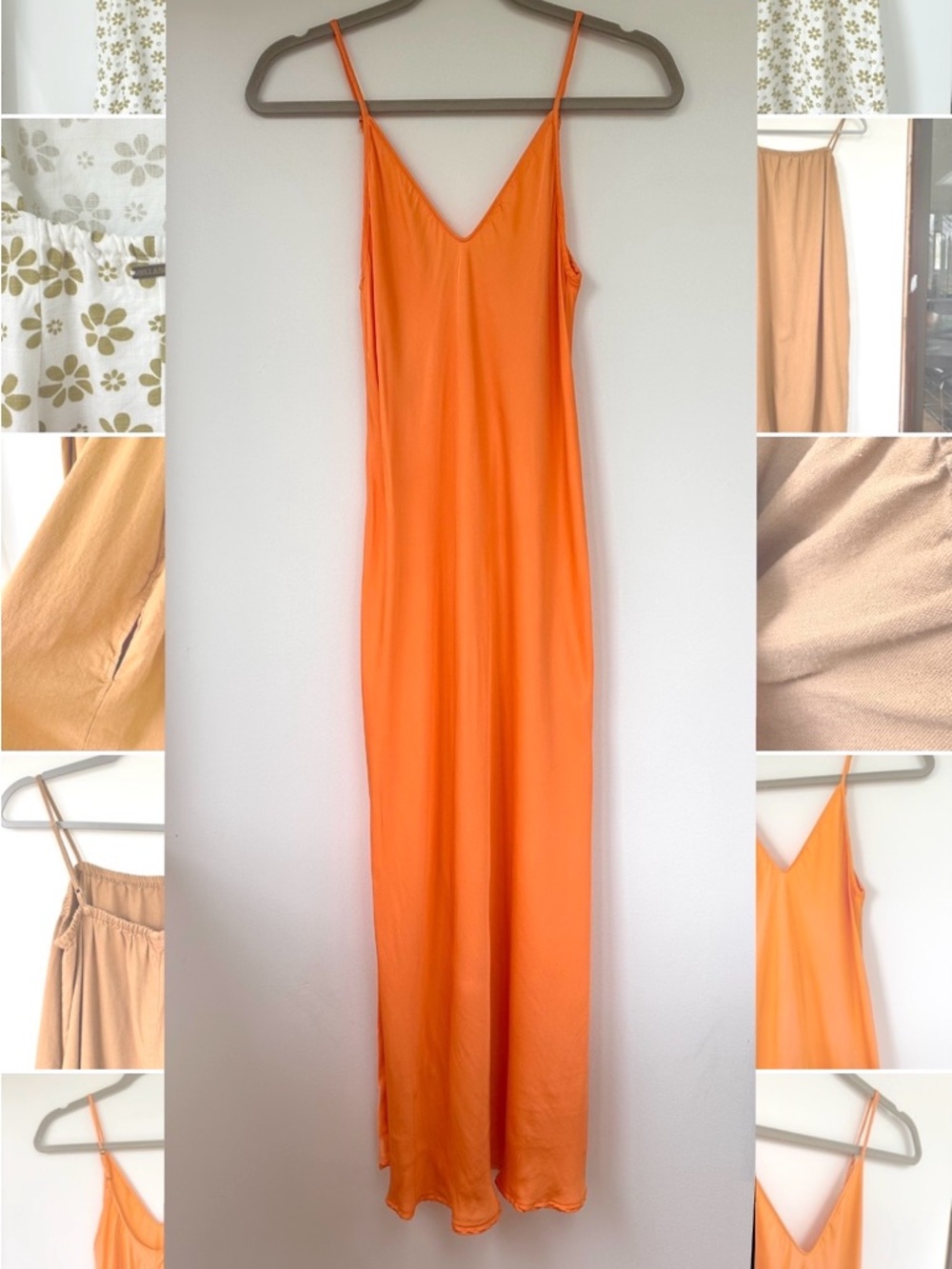 Velvet by Graham & Spencer Orange Slip Dress